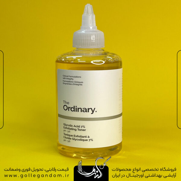 تونر لایه بردار و روشن کننده پوست گلیکولیک اسید 7% اوردینری