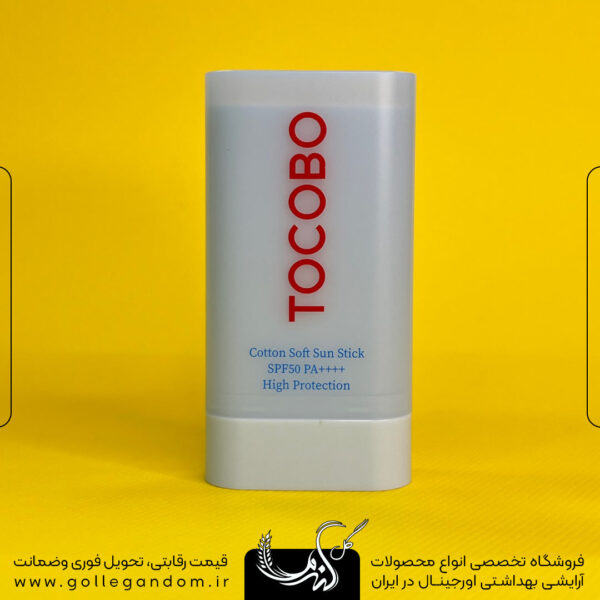 ضد آفتاب استیکی حاوی عصاره پنبه Cooton Soft Sun Stick توکوبو 19 گرمی